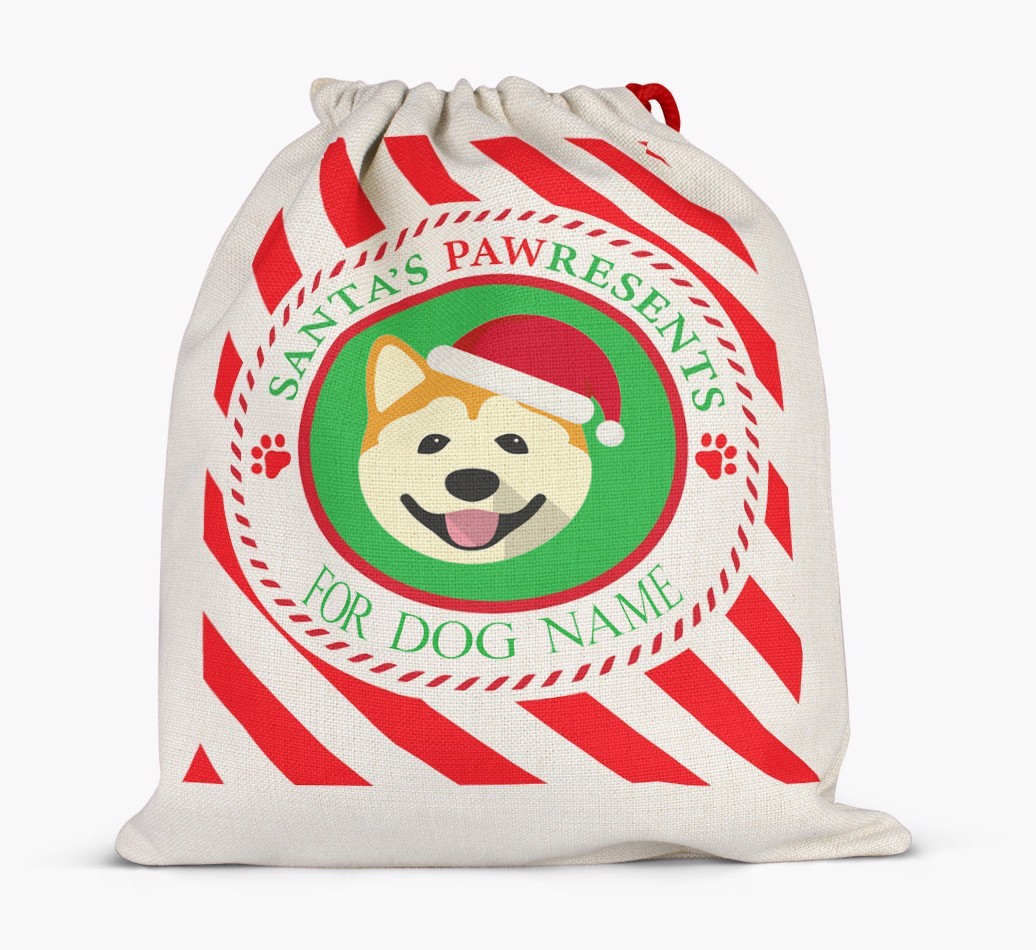 Santa Sack 'Pawresents' - Personalised for Your {breedFullName}