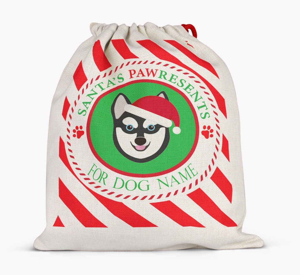 Santa Sack 'Pawresents' - Personalized for Your {breedFullName}
