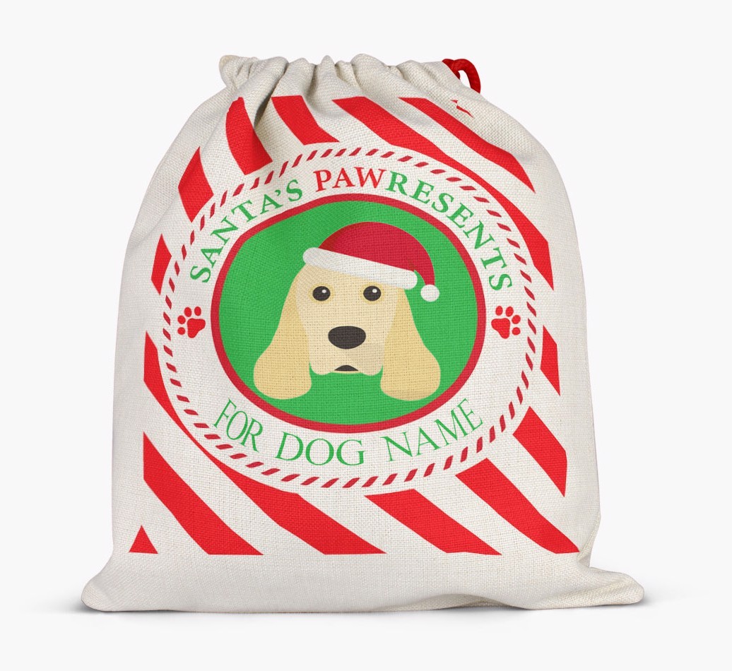 Santa Sack 'Pawresents' - Personalized for Your {breedFullName}