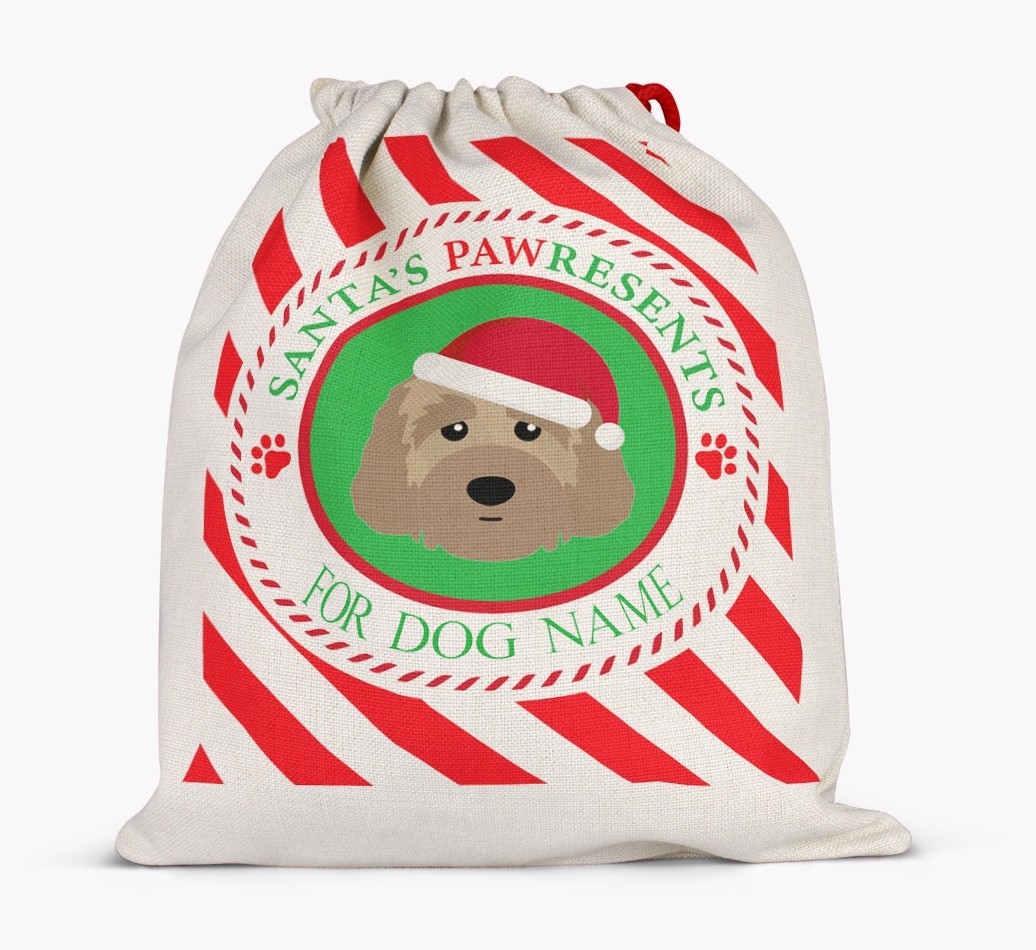 Santa Sack 'Pawresents' - Personalized for Your {breedFullName}
