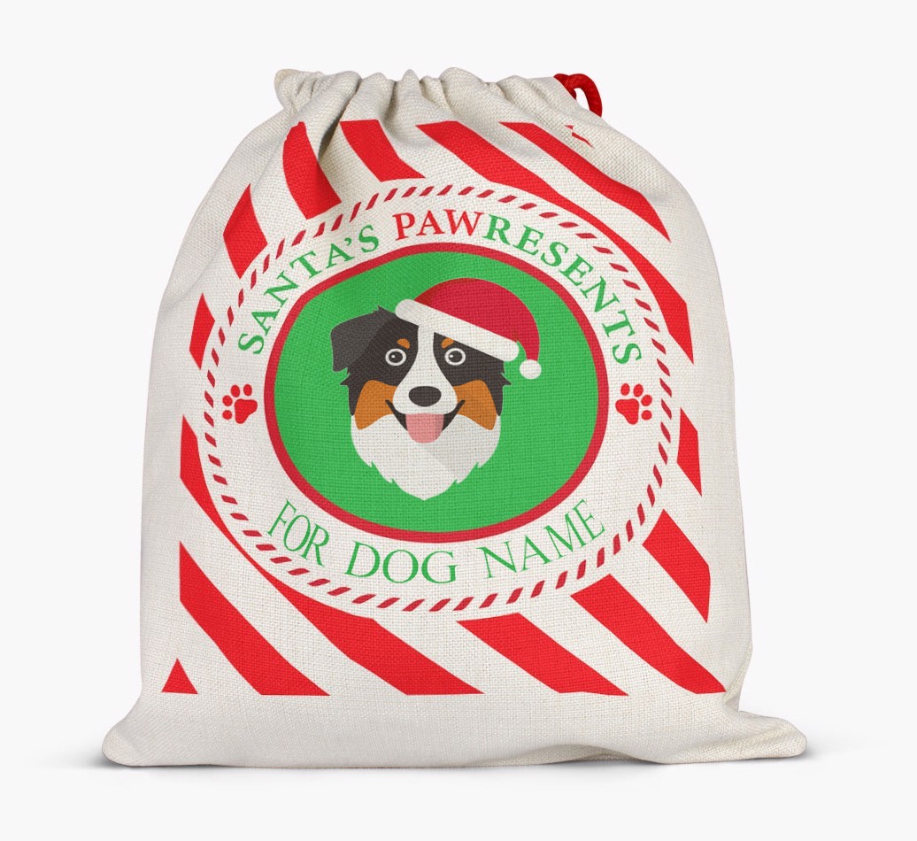 Santa Sack 'Pawresents' - Personalised for Your {breedFullName}