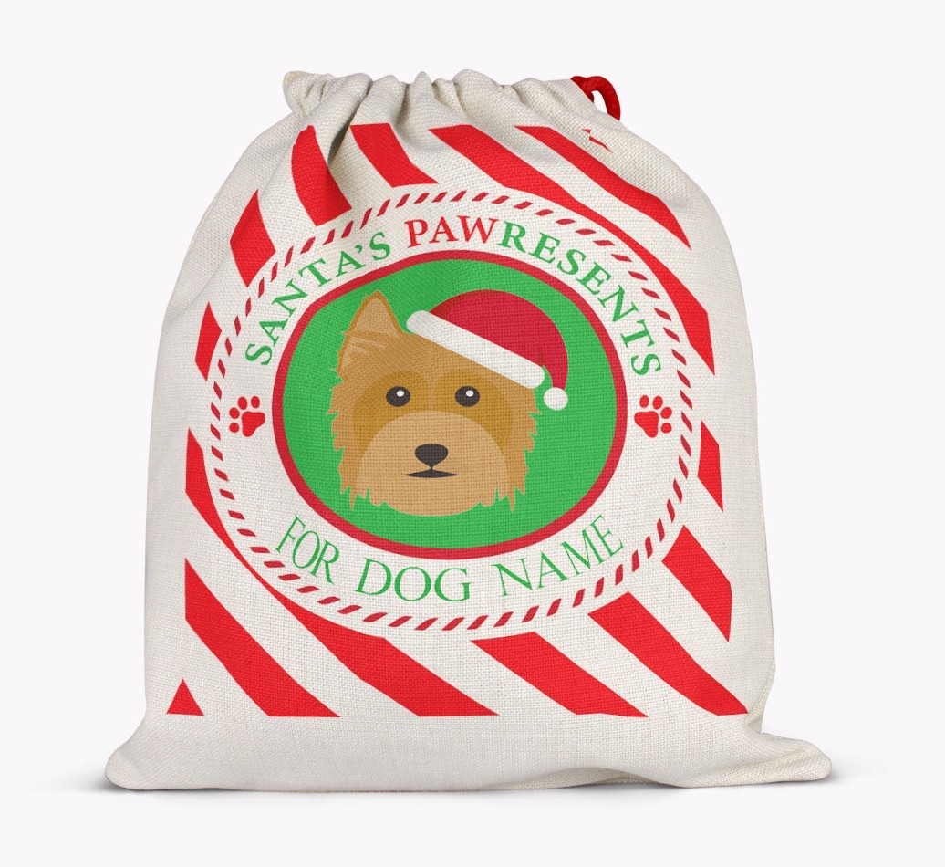 Santa Sack 'Pawresents' - Personalized for Your {breedFullName}