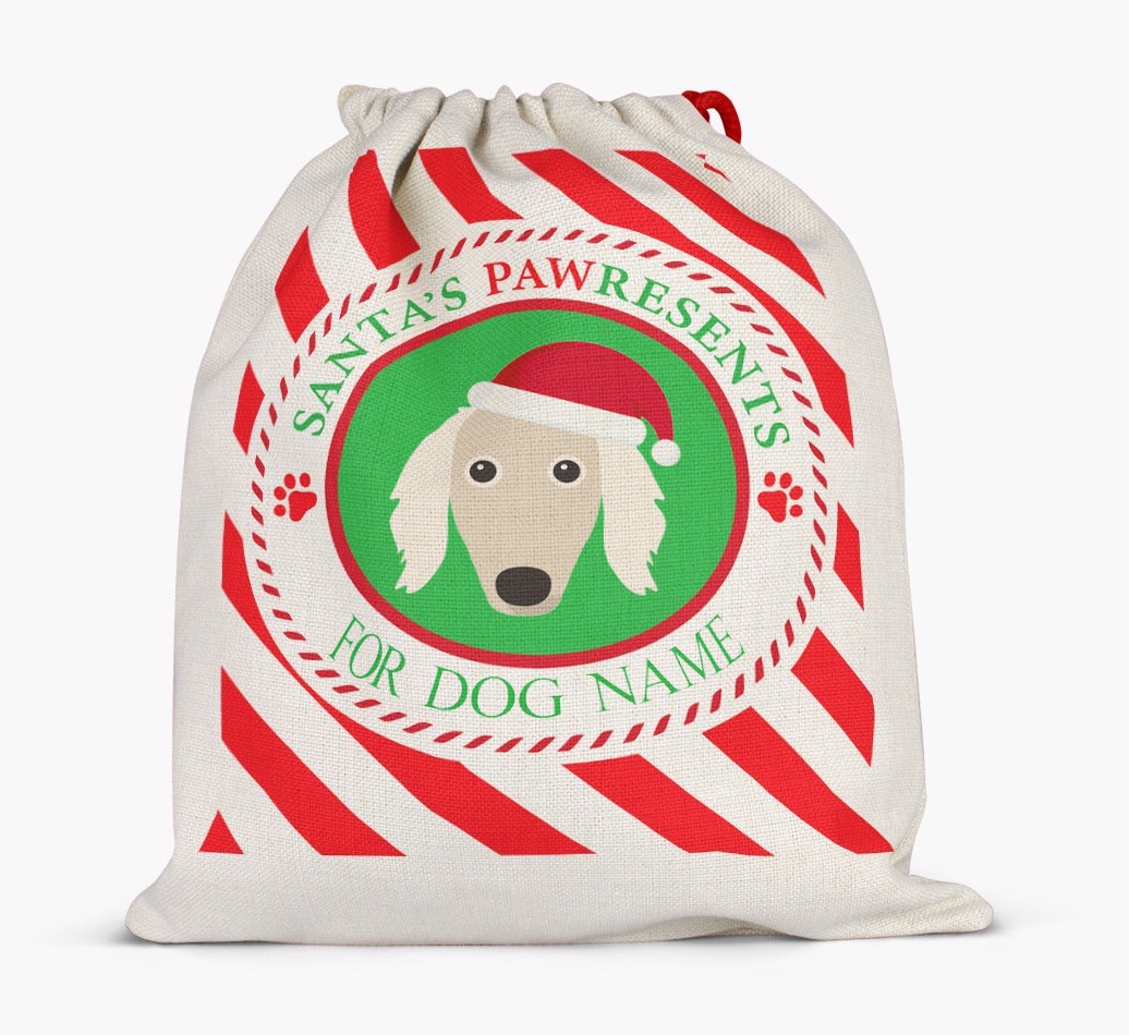 Santa Sack 'Pawresents' - Personalised for Your {breedFullName}