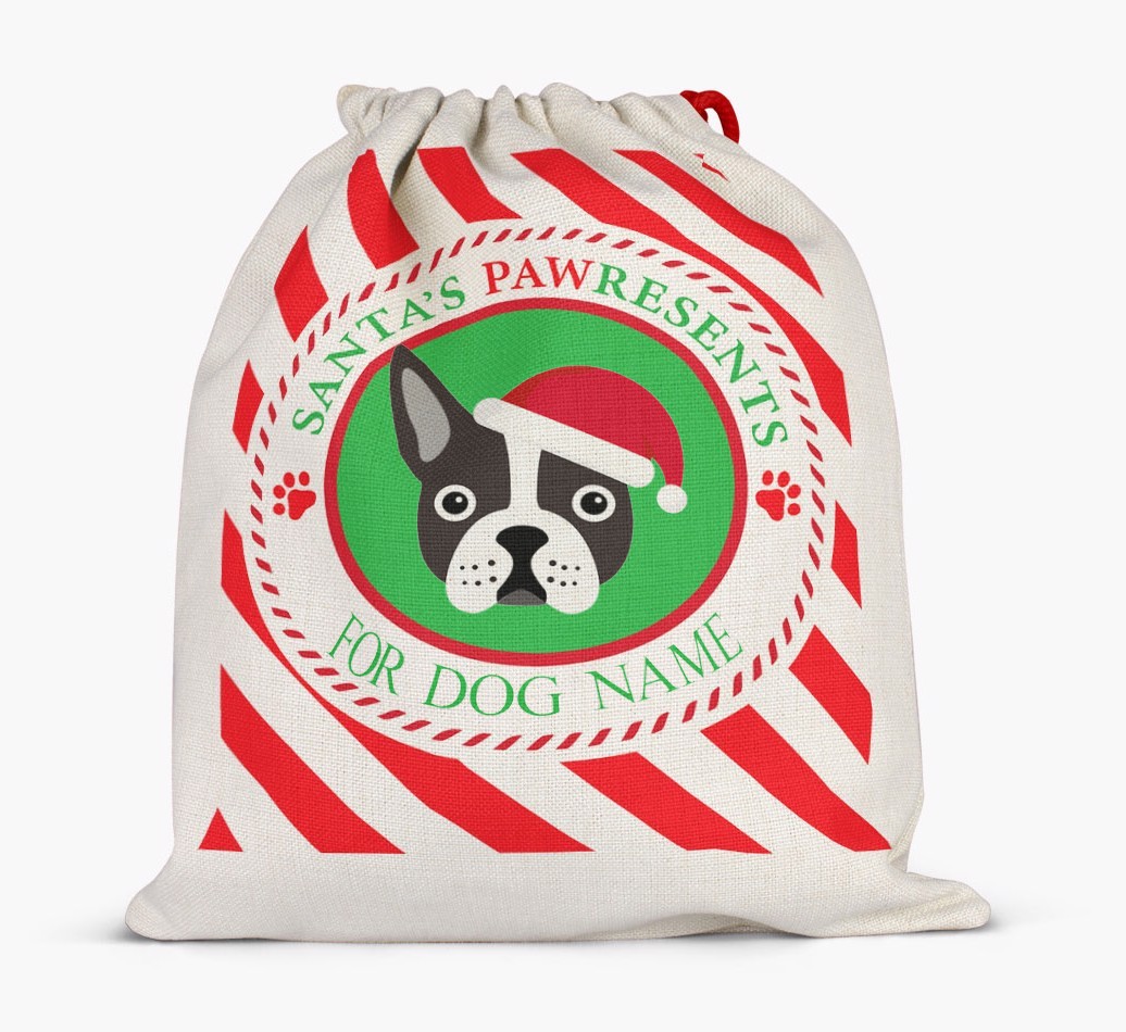 Santa Sack 'Pawresents' - Personalized for Your {breedFullName}