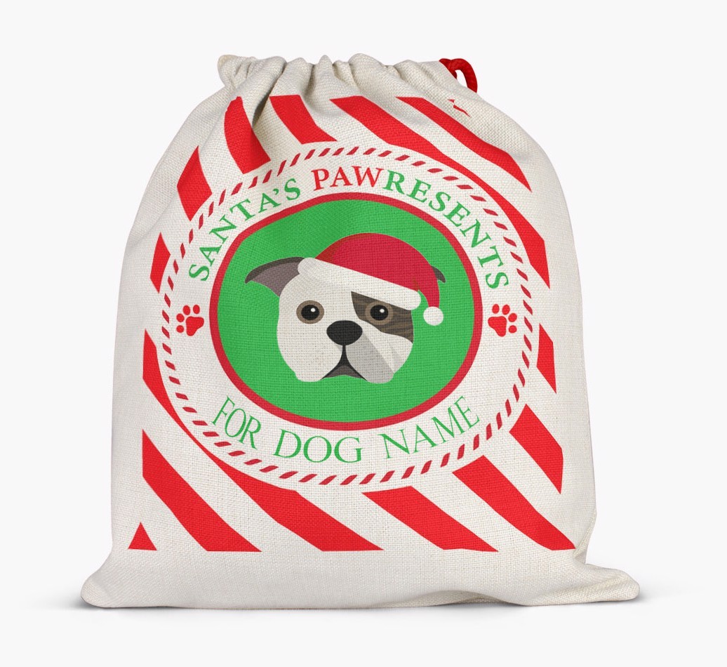 Santa Sack 'Pawresents' - Personalized for Your {breedFullName}