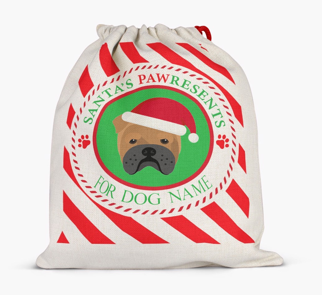 Santa Sack 'Pawresents' - Personalized for Your {breedFullName}