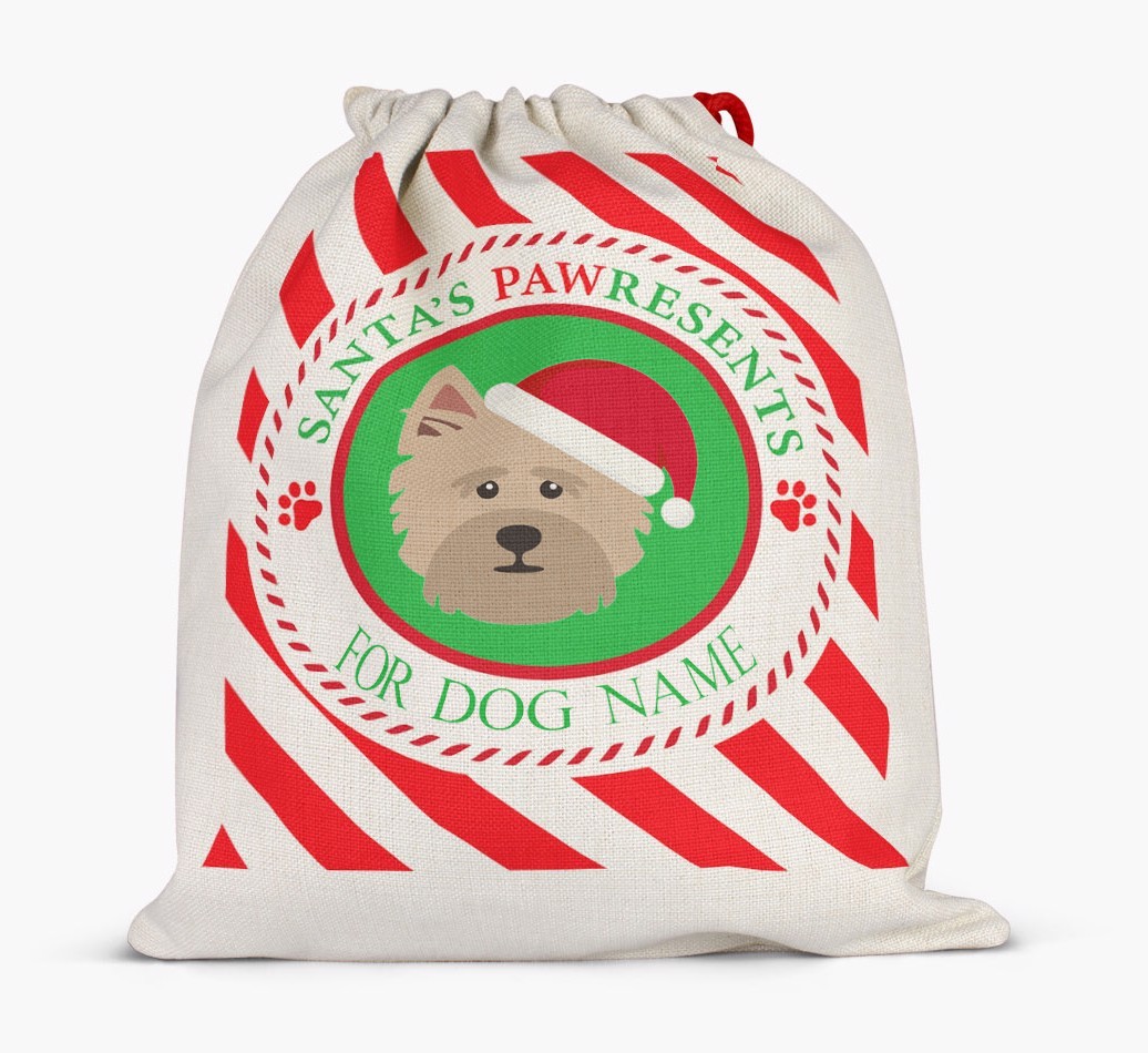 Santa Sack 'Pawresents' - Personalized for Your {breedFullName}
