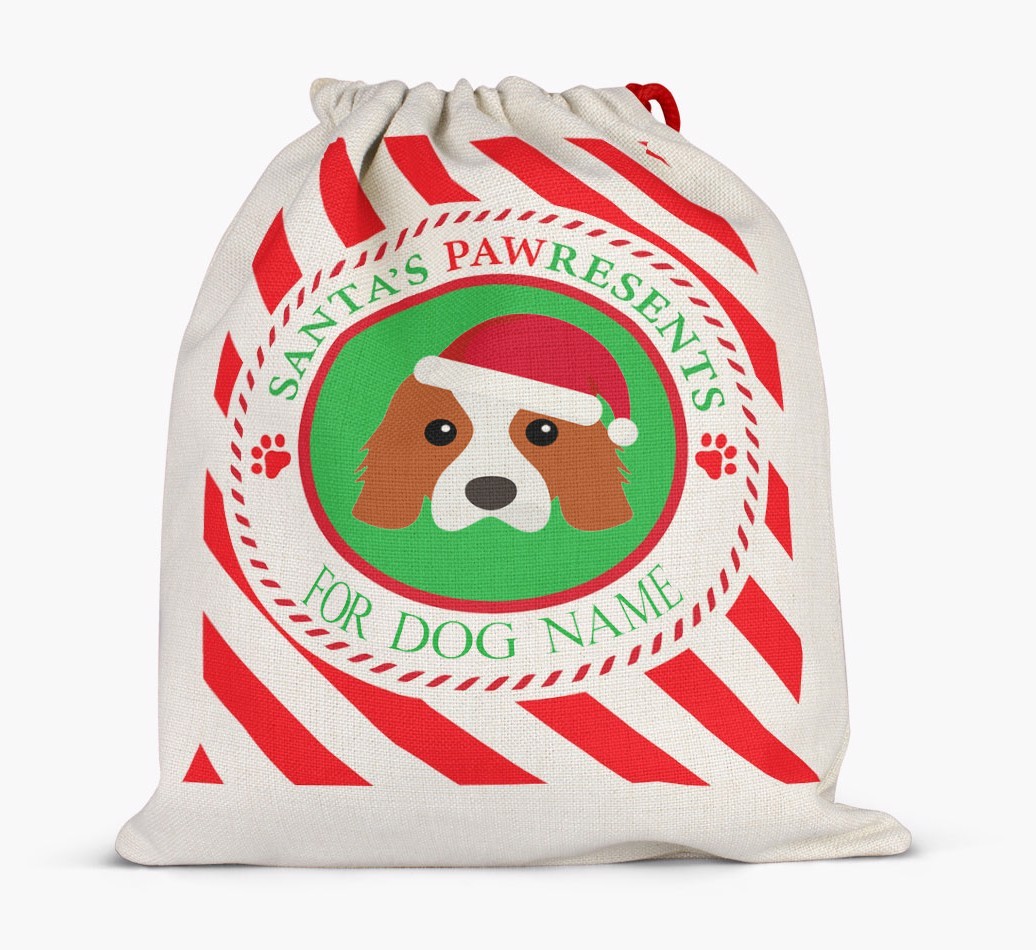 Santa Sack 'Pawresents' - Personalized for Your {breedFullName}
