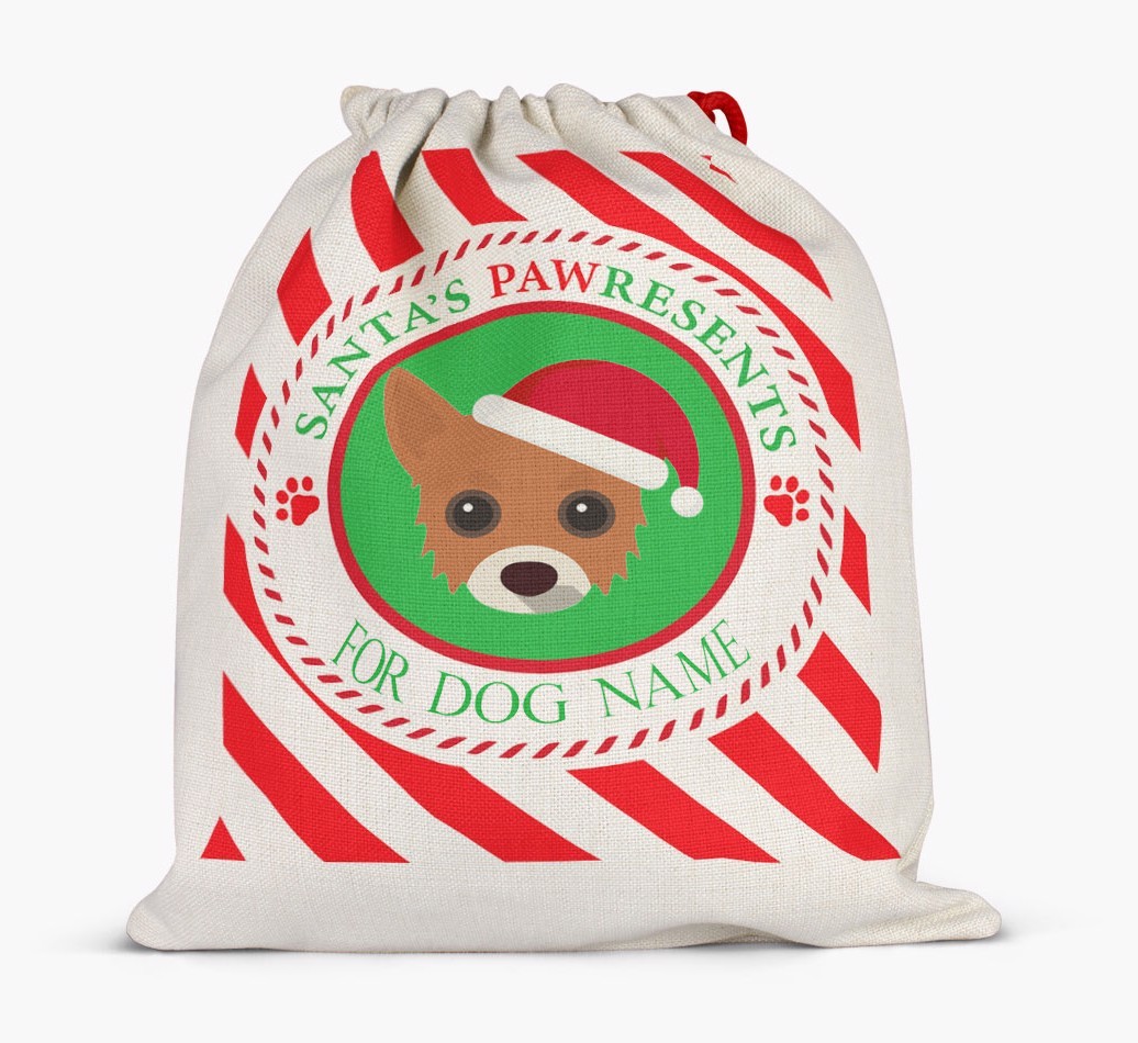 Santa Sack 'Pawresents' - Personalised for Your {breedFullName}