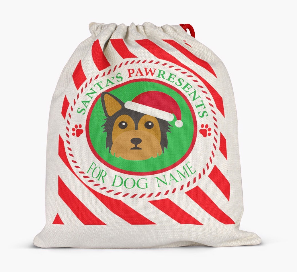 Santa Sack 'Pawresents' - Personalized for Your {breedFullName}