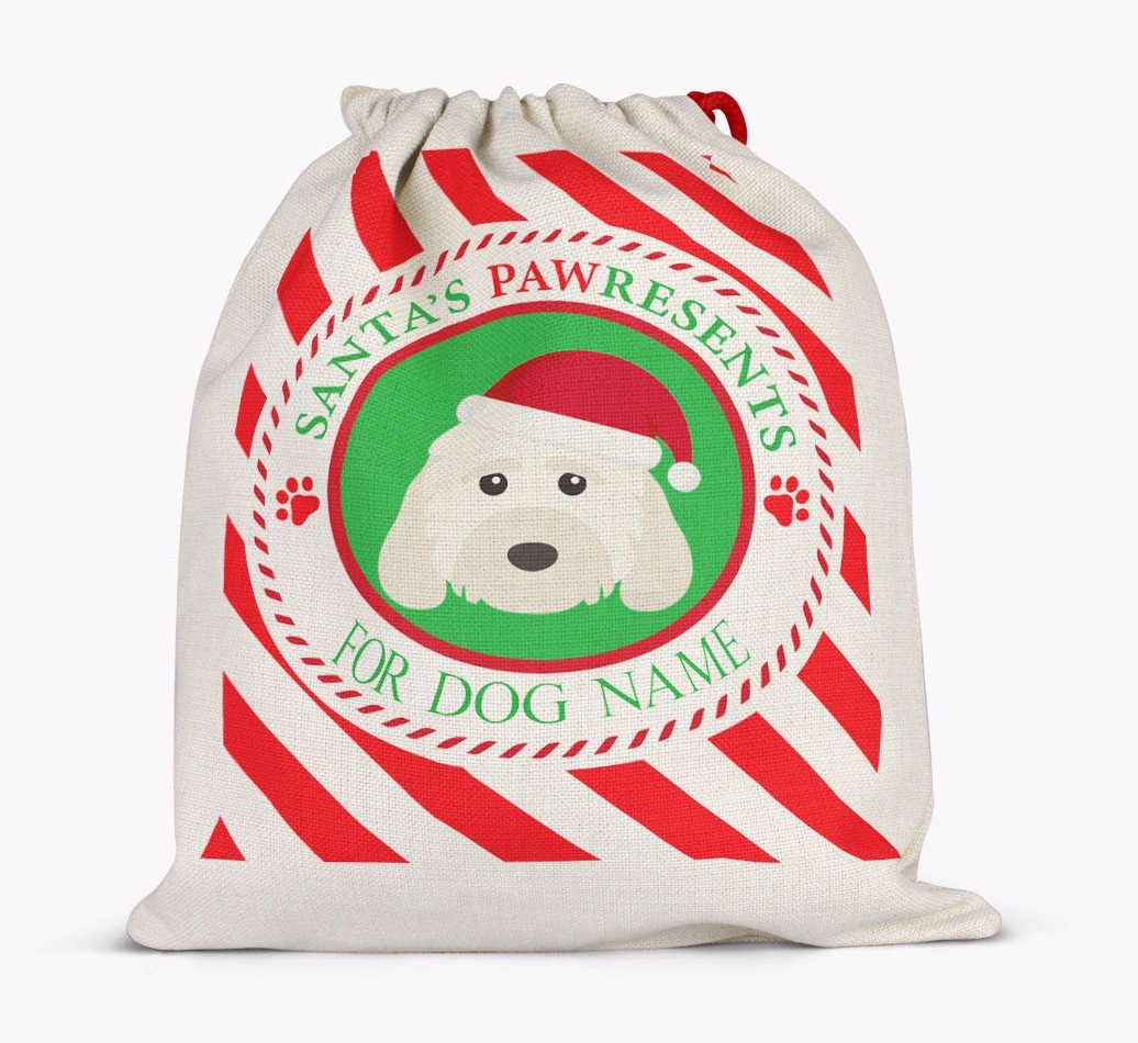 Santa Sack 'Pawresents' - Personalized for Your {breedFullName}