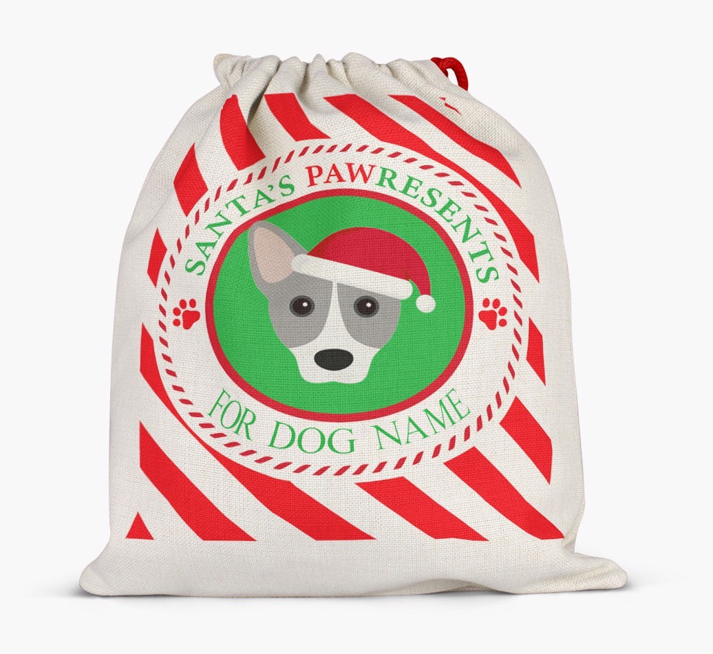 Santa Sack 'Pawresents' - Personalized for Your {breedFullName}