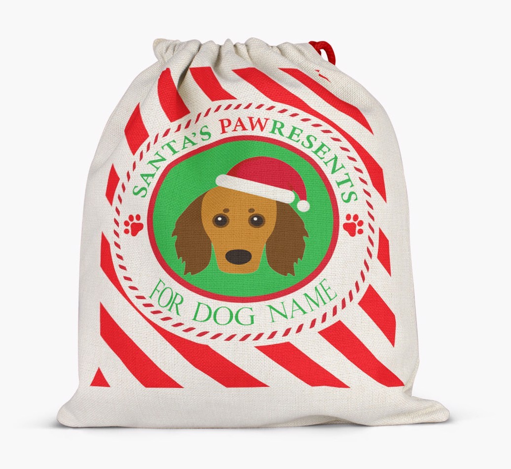 Santa Sack 'Pawresents' - Personalised for Your {breedFullName}