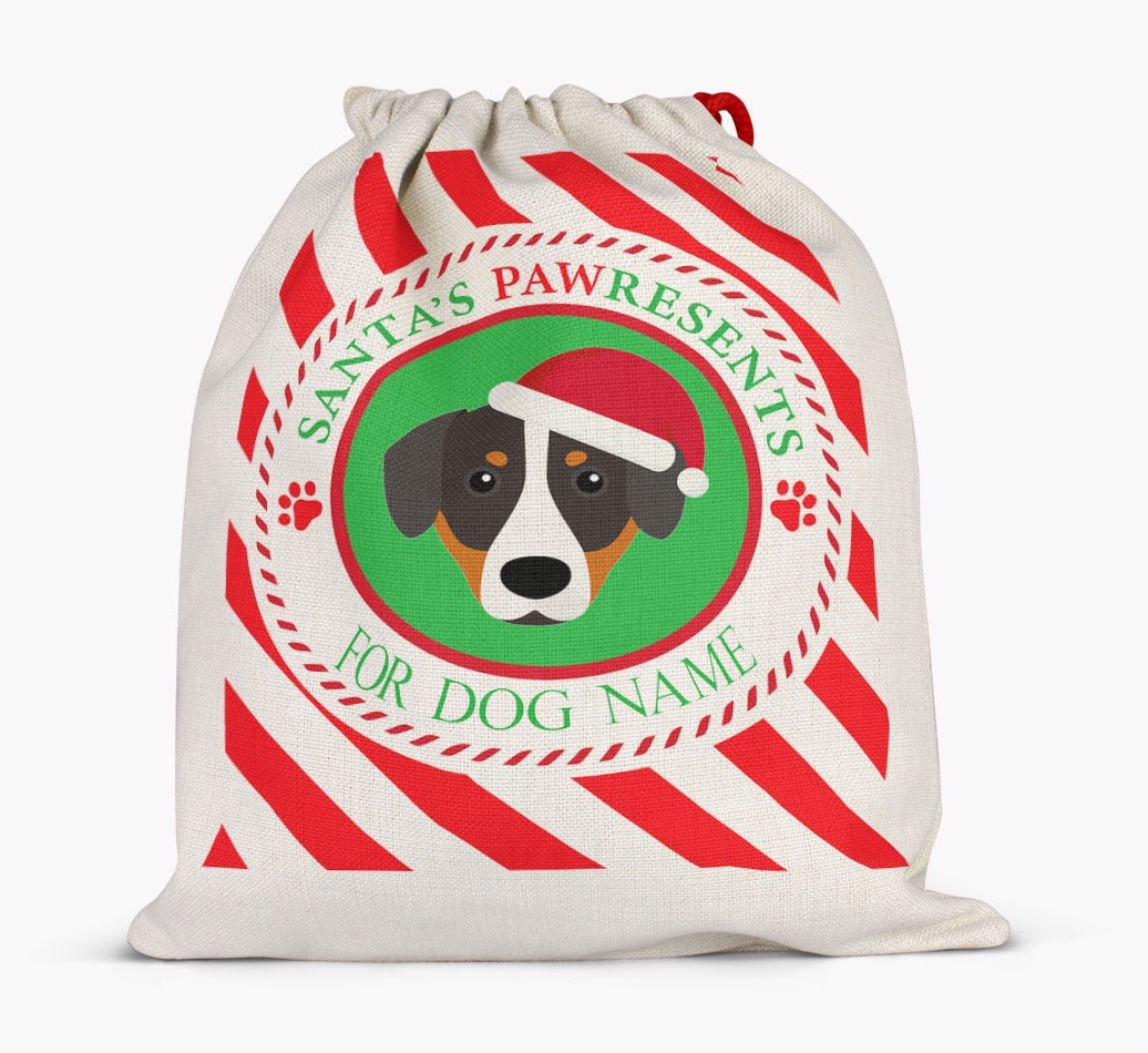 Santa Sack 'Pawresents' - Personalized for Your {breedFullName}