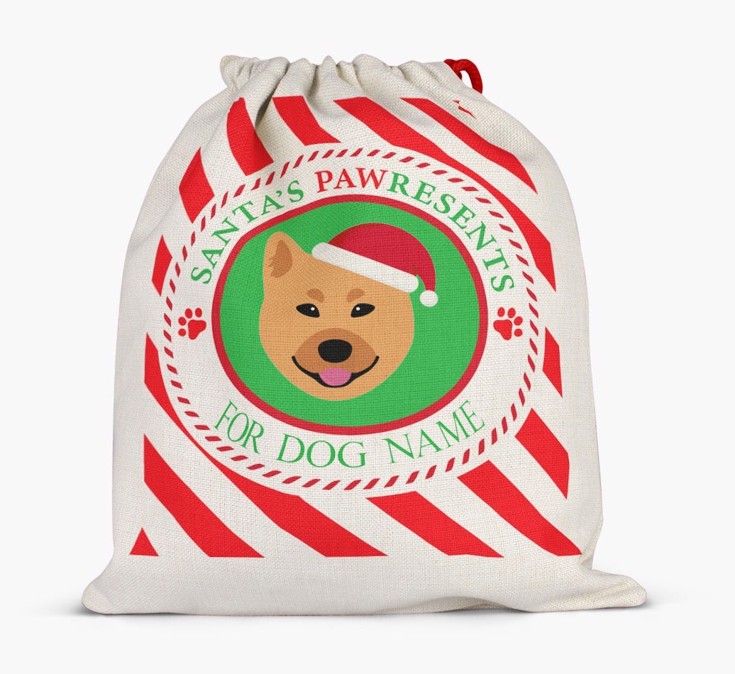 Santa Sack 'Pawresents' - Personalized for Your {breedFullName}