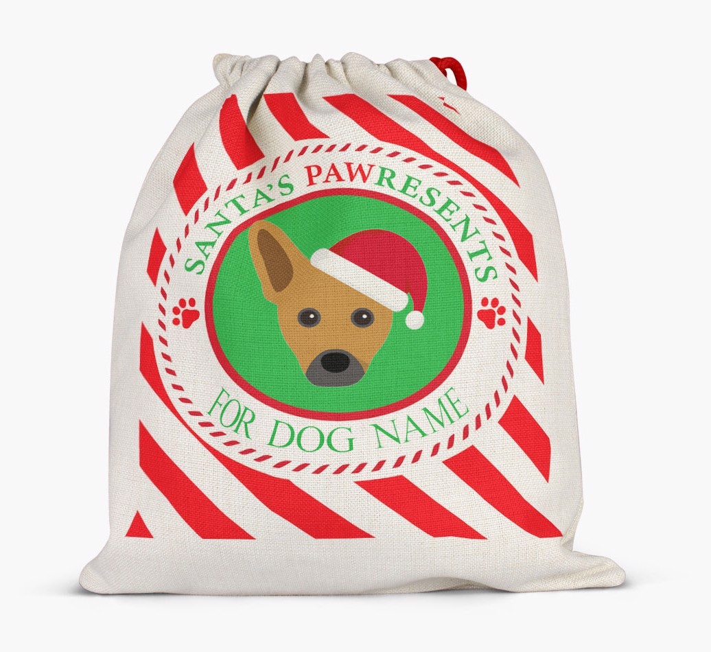 Santa Sack 'Pawresents' - Personalized for Your {breedFullName}