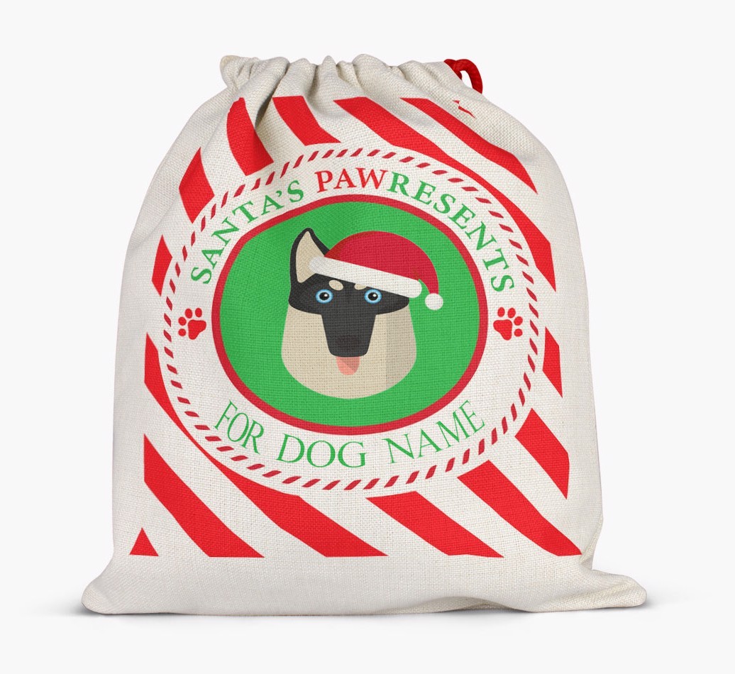 Santa Sack 'Pawresents' - Personalized for Your {breedFullName}
