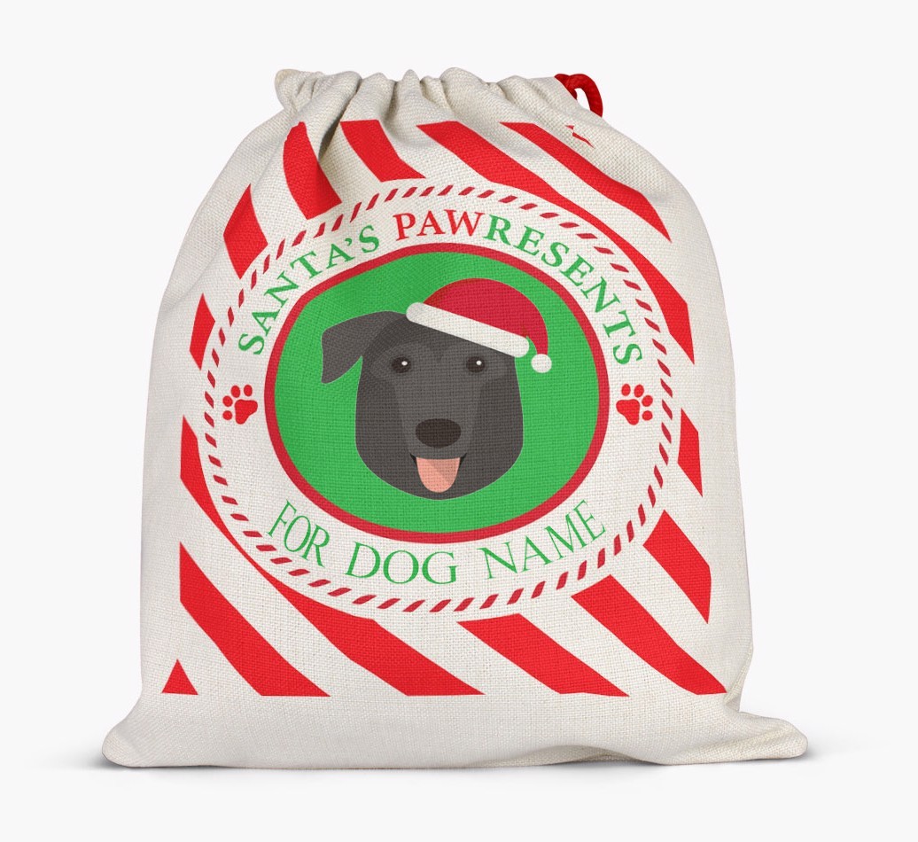 Santa Sack 'Pawresents' - Personalized for Your {breedFullName}