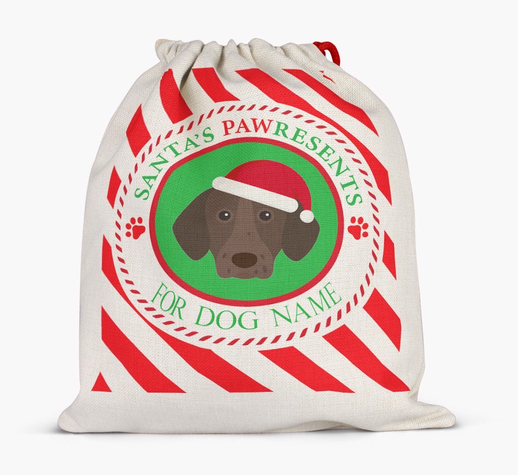 Santa Sack 'Pawresents' - Personalized for Your {breedFullName}