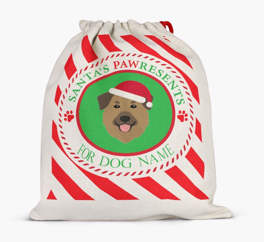 Santa Sack 'Pawresents' - Personalized for Your {breedFullName}