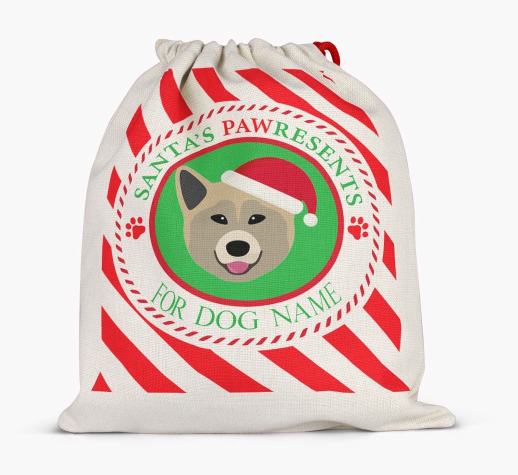 Santa Sack 'Pawresents' - Personalised for Your {breedFullName}