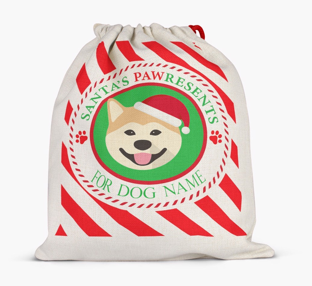 Santa Sack 'Pawresents' - Personalized for Your {breedFullName}