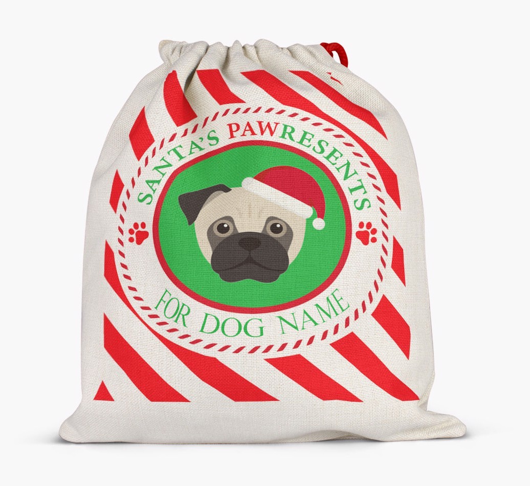 Santa Sack 'Pawresents' - Personalized for Your {breedFullName}