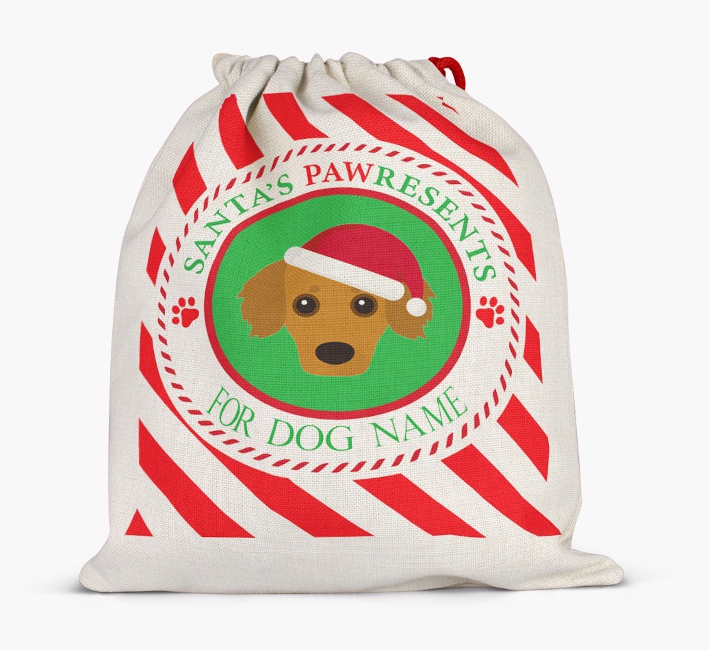 Santa Sack 'Pawresents' - Personalised for Your {breedFullName}