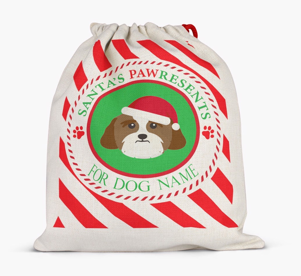 Santa Sack 'Pawresents' - Personalized for Your {breedFullName}