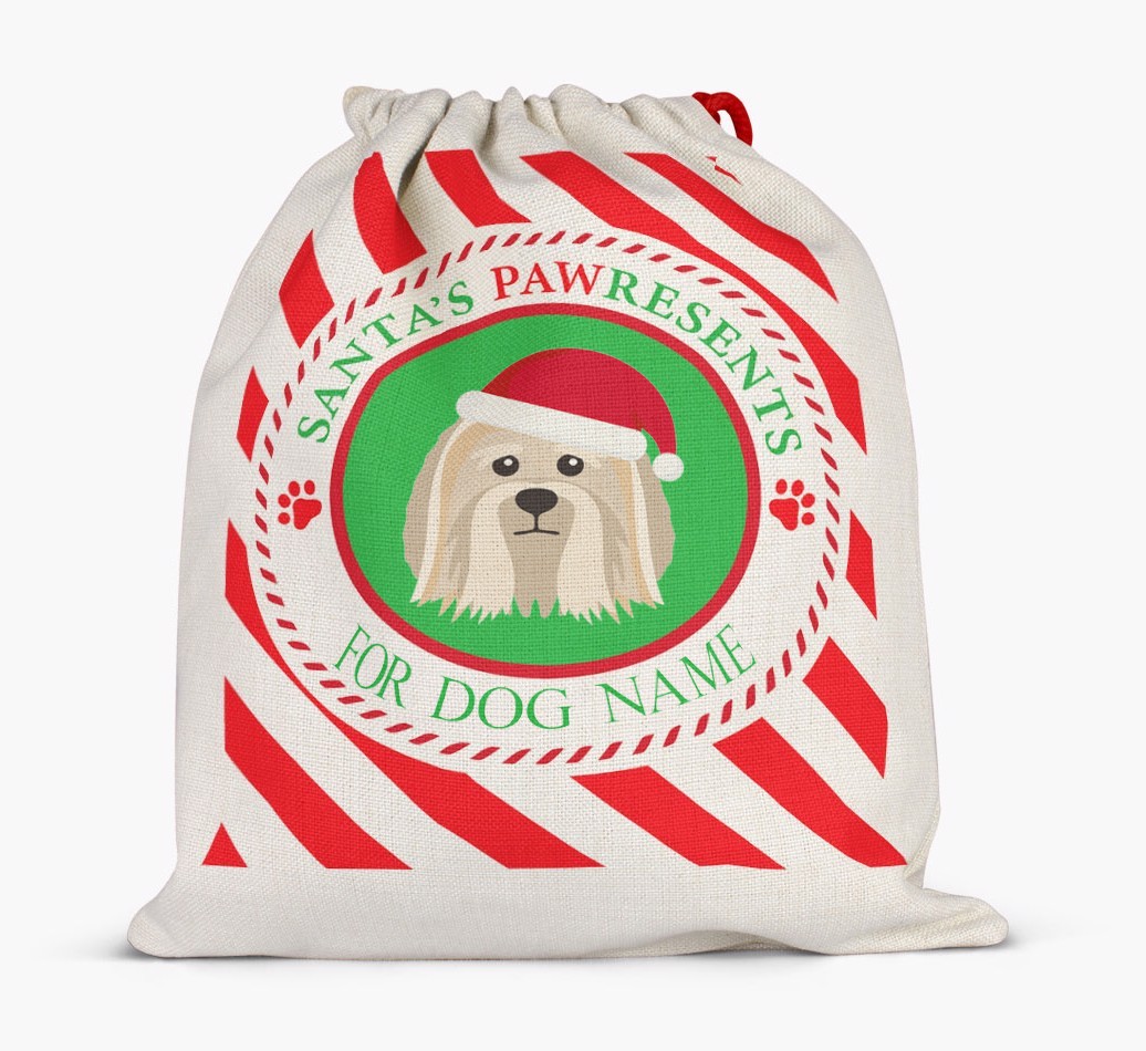 Santa Sack 'Pawresents' - Personalized for Your {breedFullName}