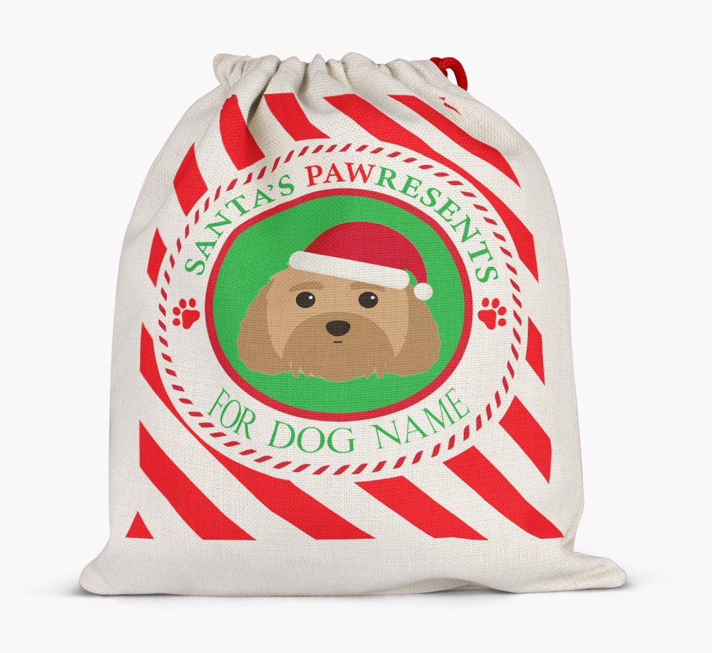 Santa Sack 'Pawresents' - Personalized for Your {breedFullName}
