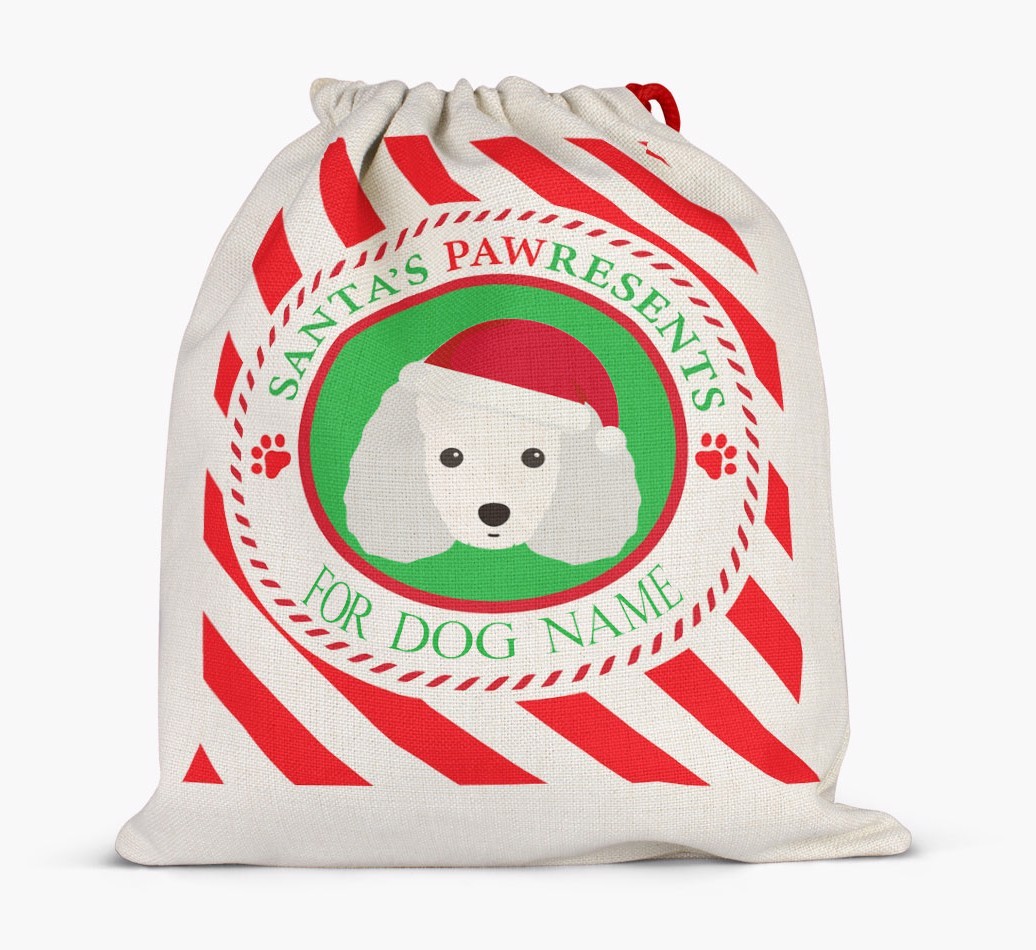 Santa Sack 'Pawresents' - Personalized for Your {breedFullName}