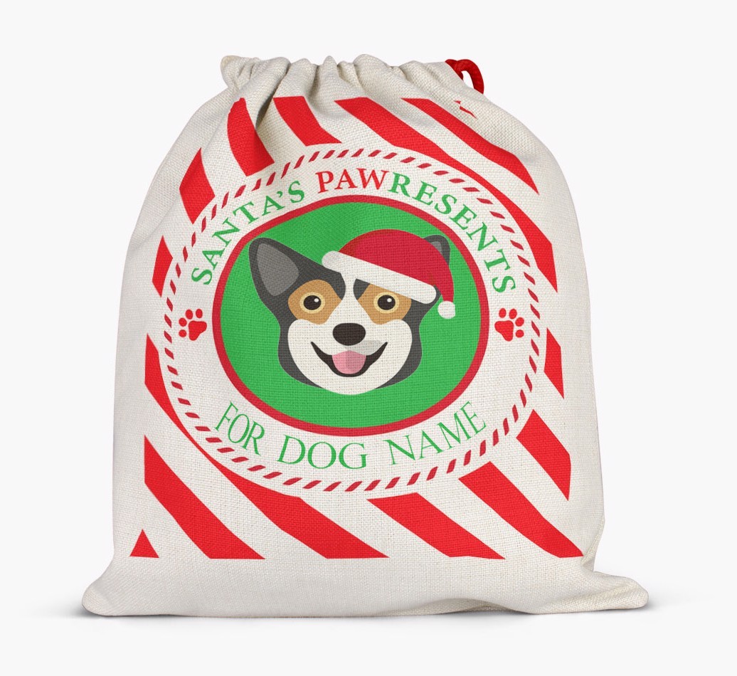 Santa Sack 'Pawresents' - Personalized for Your {breedFullName}
