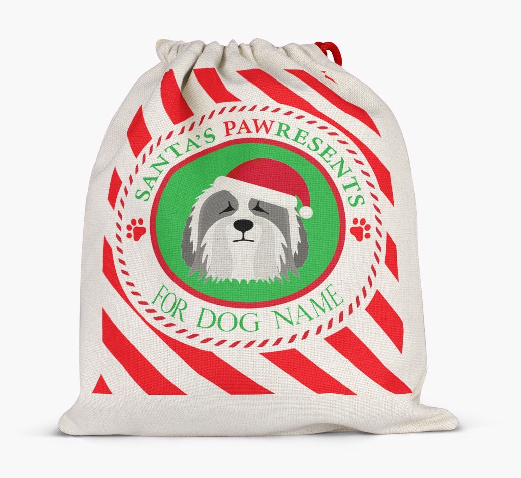 Santa Sack 'Pawresents' - Personalized for Your {breedFullName}