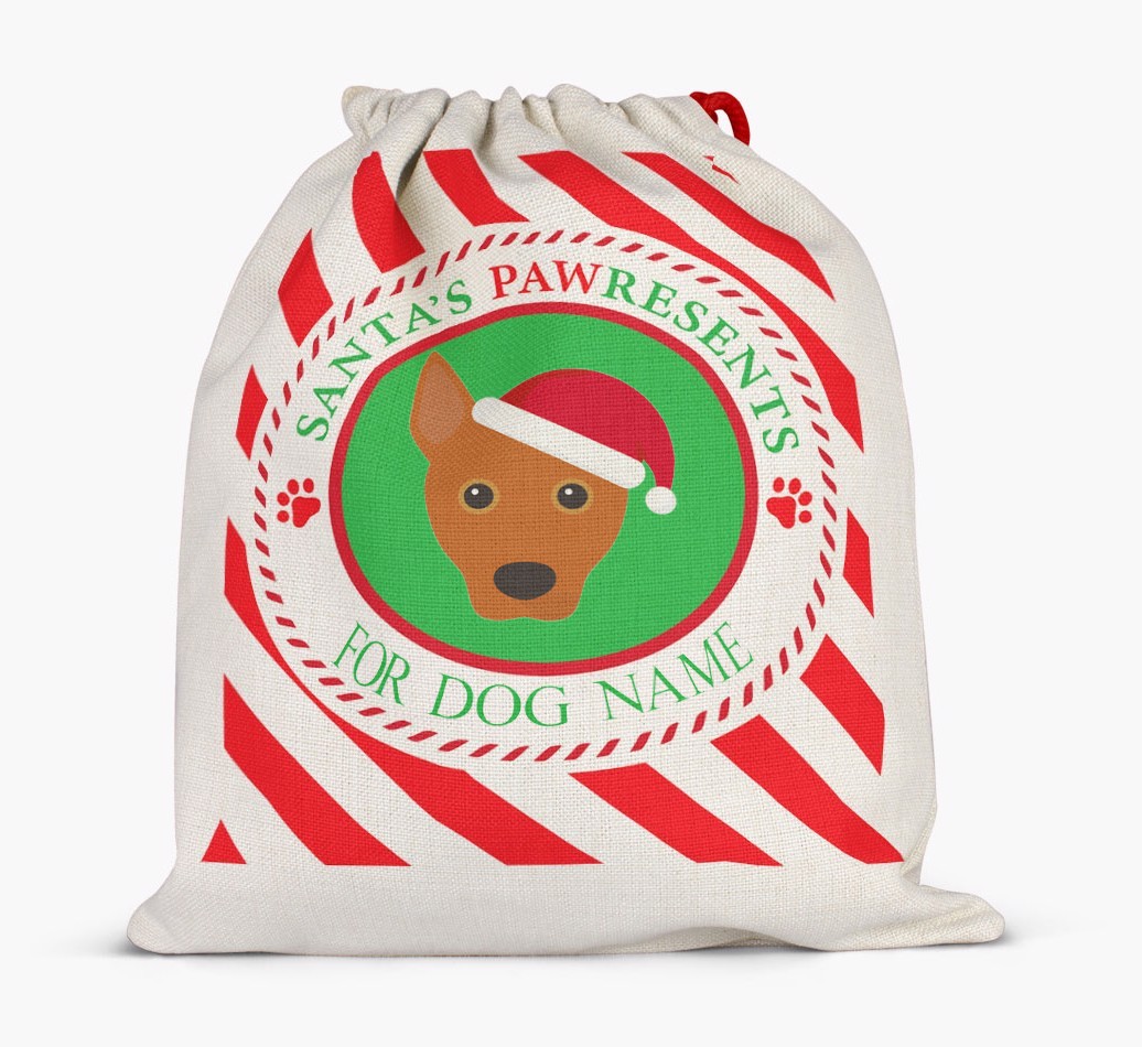 Santa Sack 'Pawresents' - Personalized for Your {breedFullName}