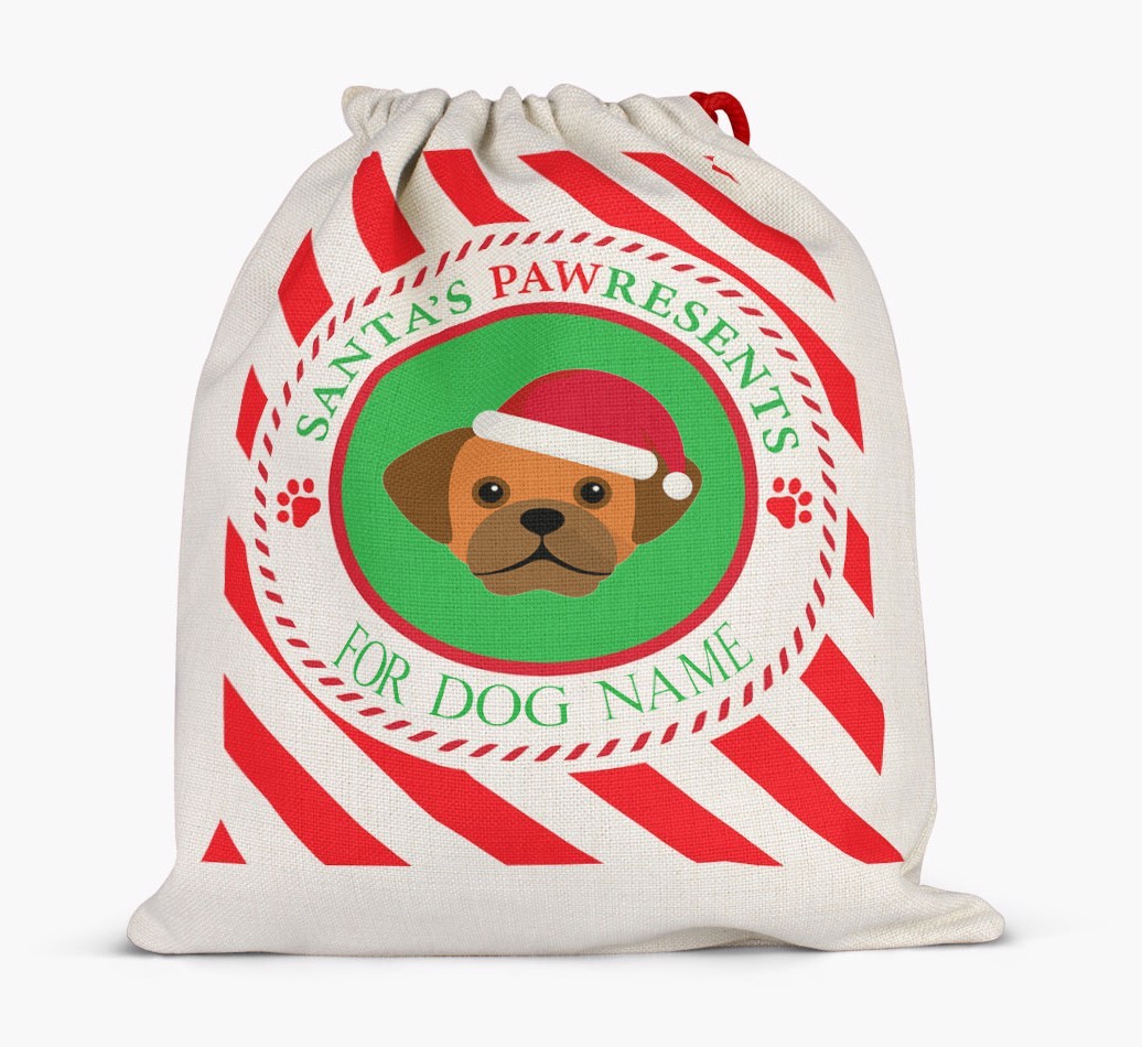 Santa Sack 'Pawresents' - Personalized for Your {breedFullName}