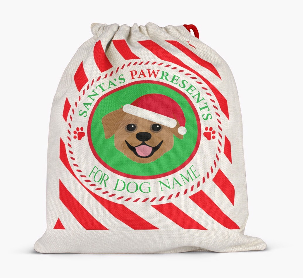 Santa Sack 'Pawresents' - Personalized for Your {breedFullName}
