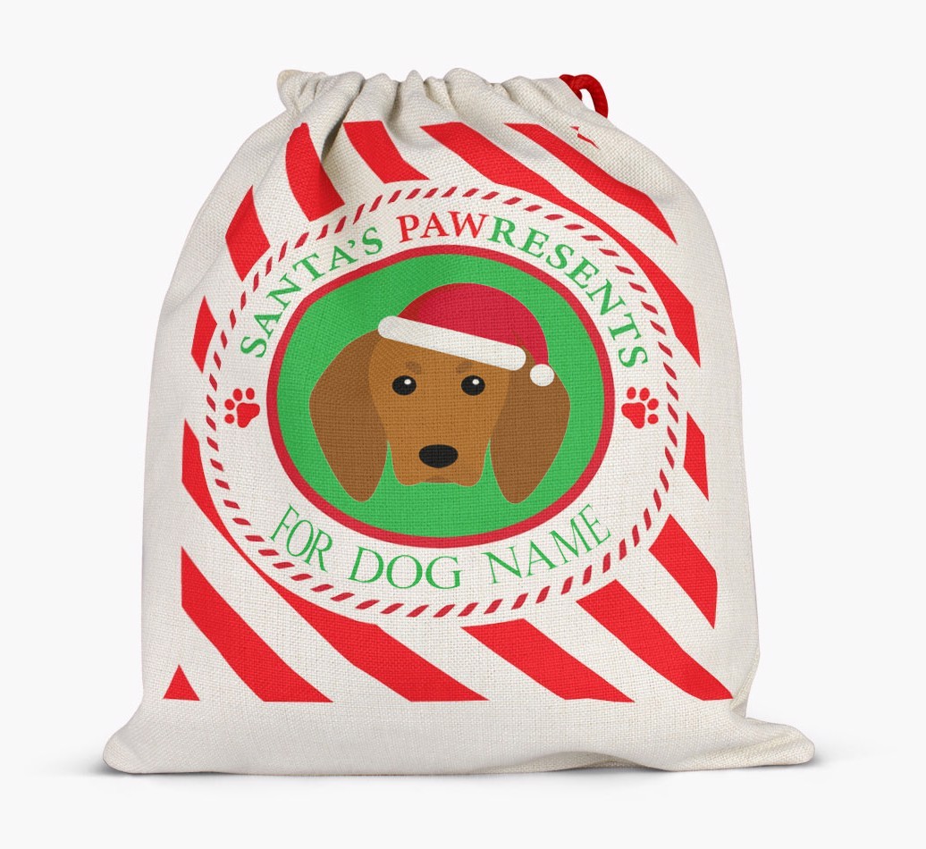 Santa Sack 'Pawresents' - Personalised for Your {breedFullName}