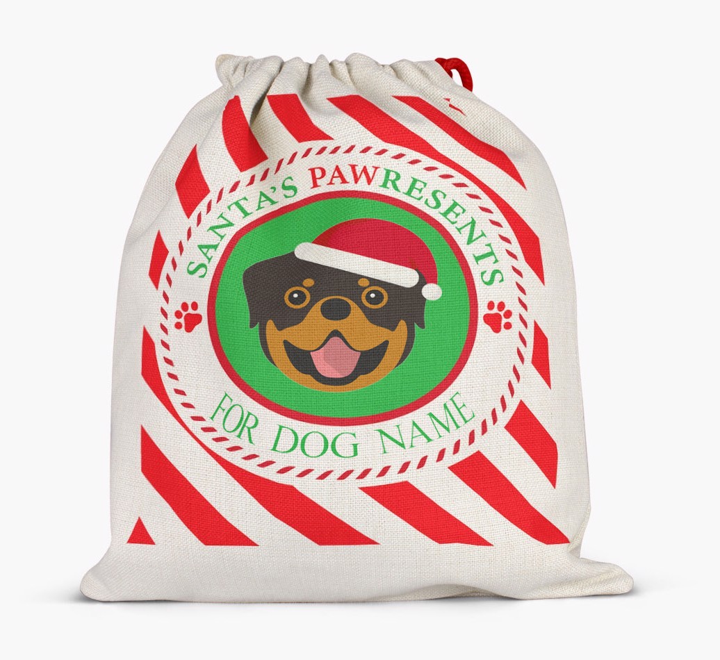 Santa Sack 'Pawresents' - Personalized for Your {breedFullName}