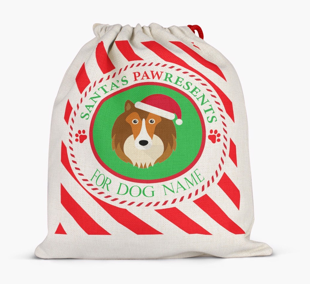 Santa Sack 'Pawresents' - Personalized for Your {breedFullName}