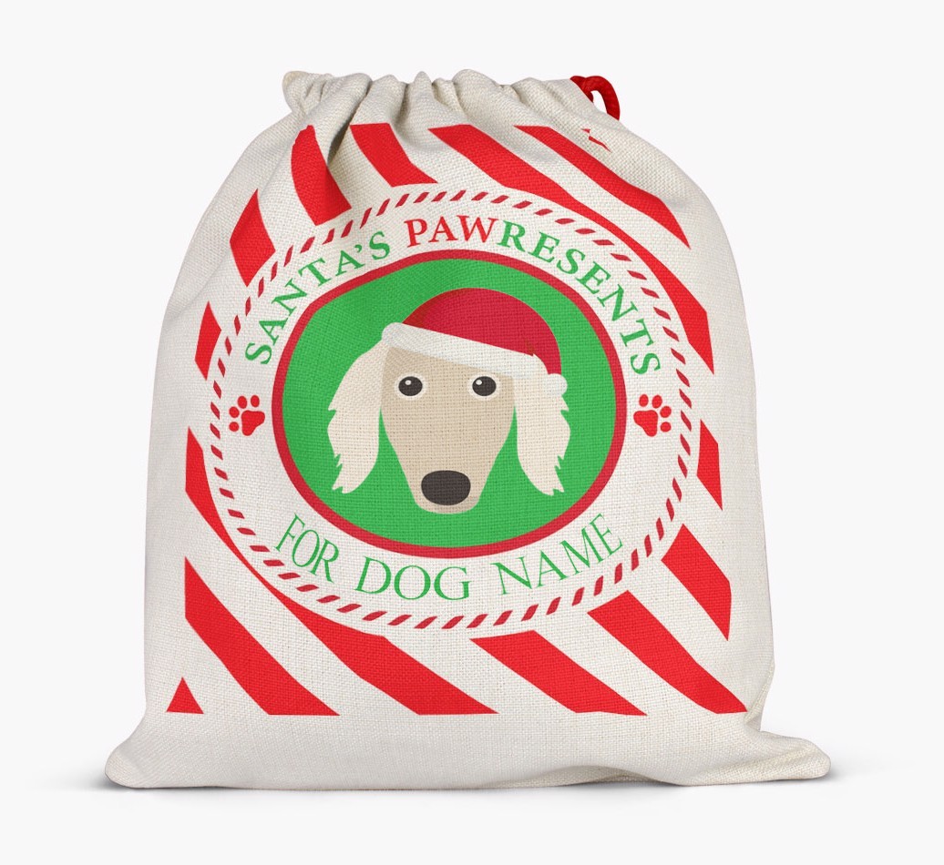 Santa Sack 'Pawresents' - Personalized for Your {breedFullName}