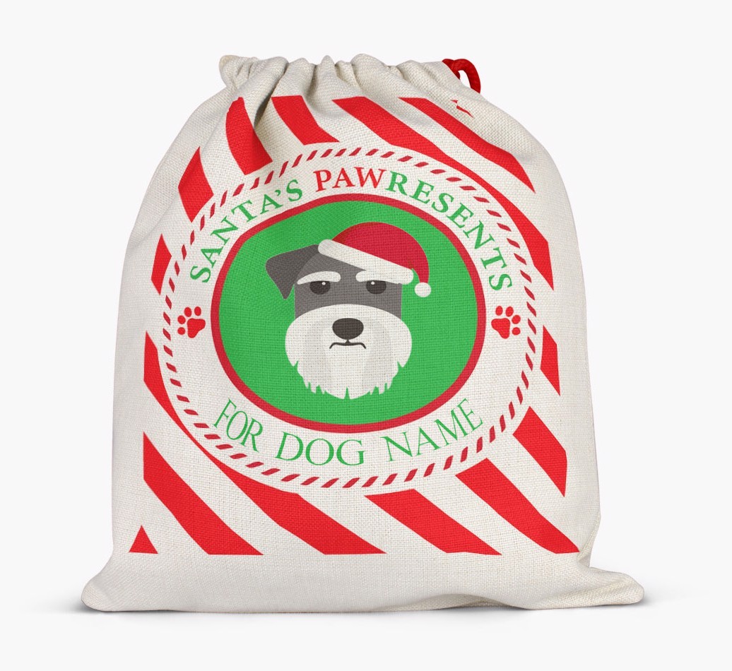 Santa Sack 'Pawresents' - Personalized for Your {breedFullName}