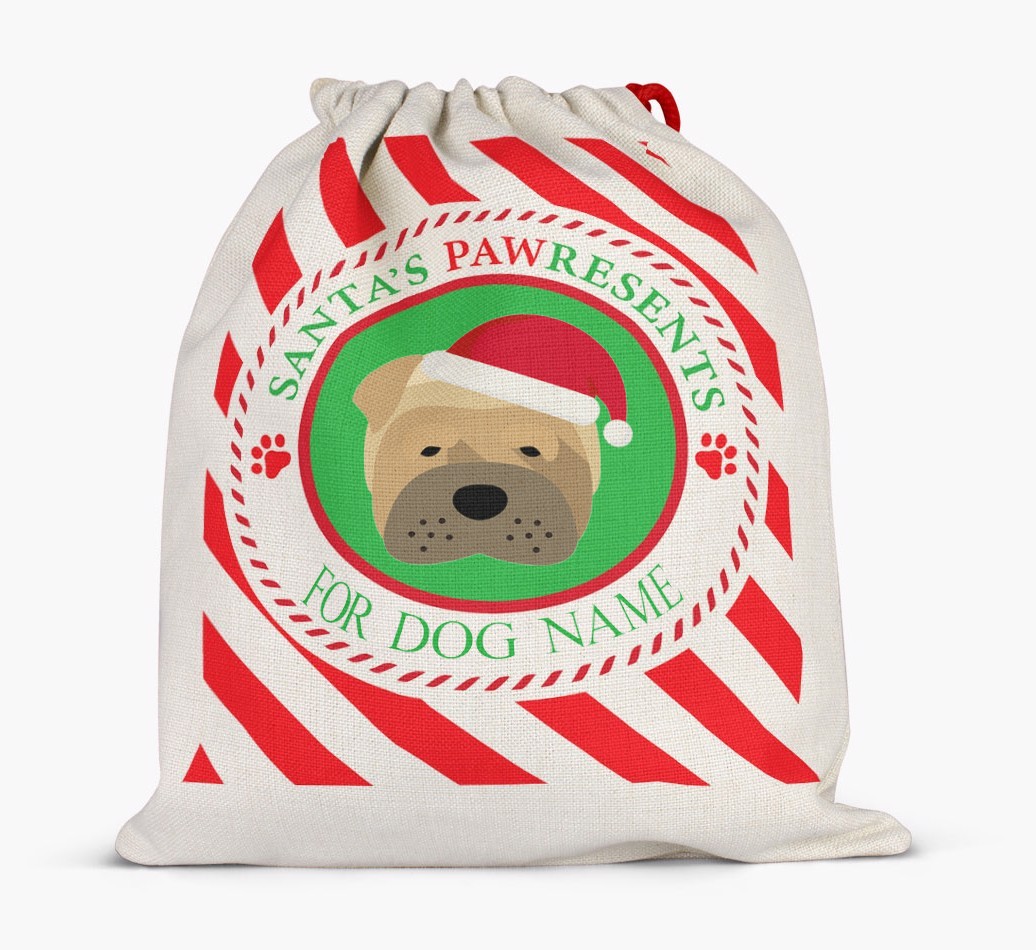 Santa Sack 'Pawresents' - Personalised for Your {breedFullName}