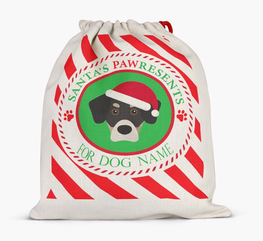 Santa Sack 'Pawresents' - Personalized for Your {breedFullName}
