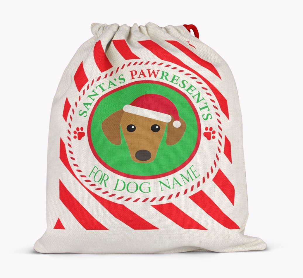 Santa Sack 'Pawresents' - Personalized for Your {breedFullName}