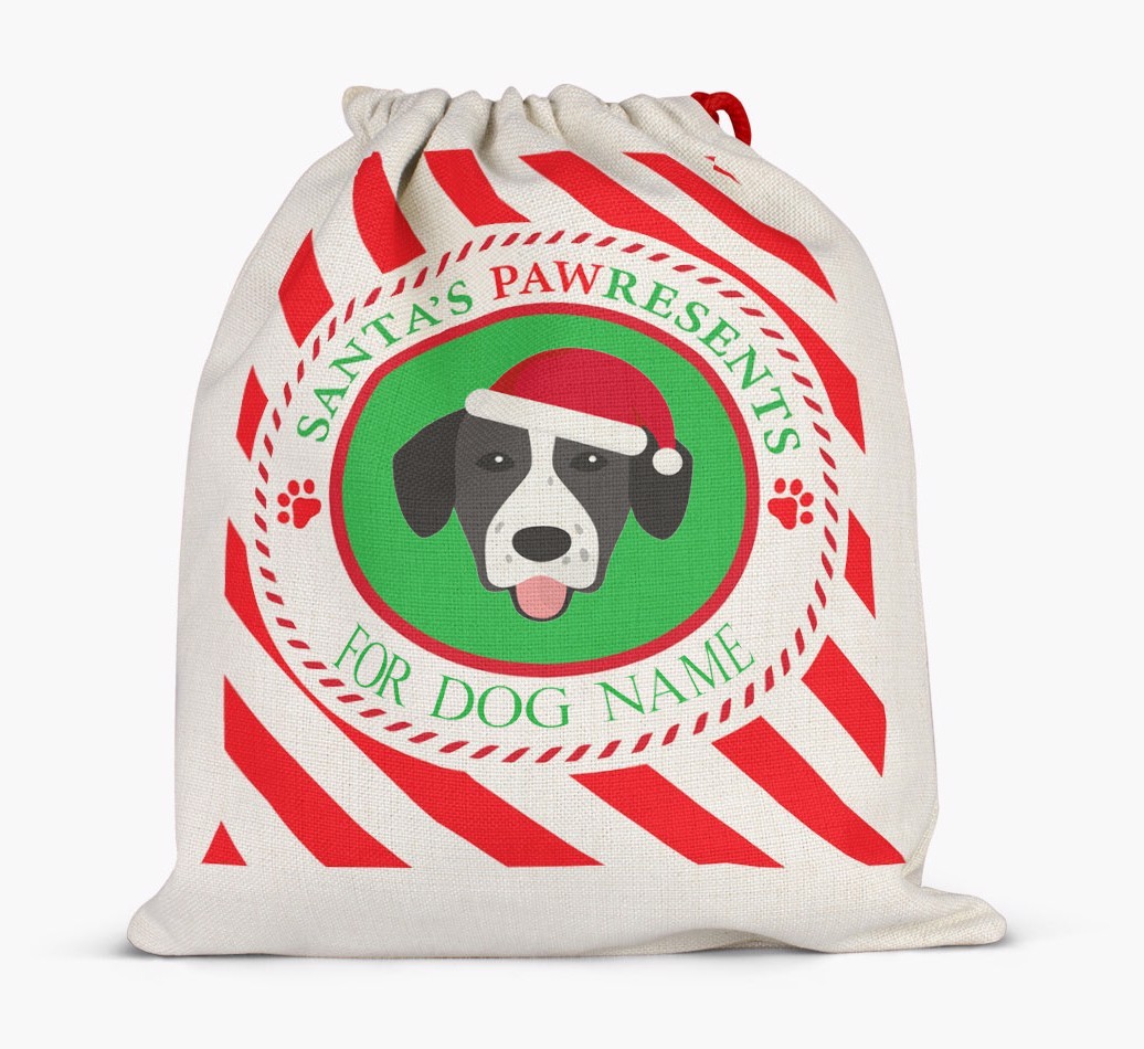 Santa Sack 'Pawresents' - Personalized for Your {breedFullName}