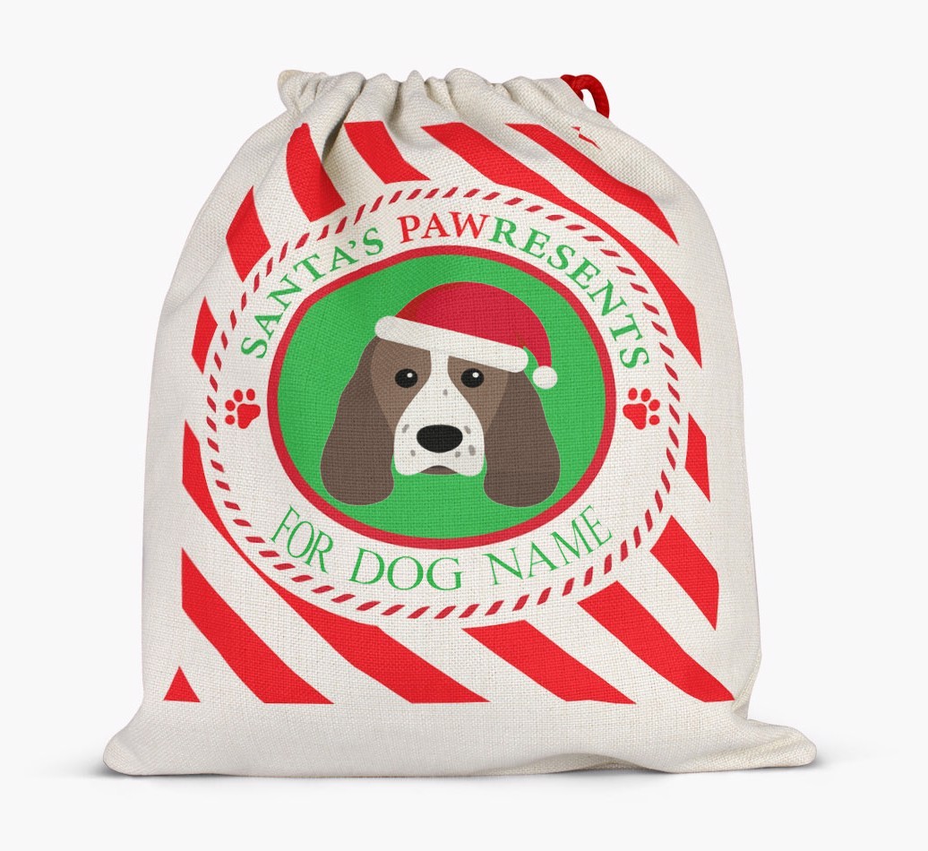Santa Sack 'Pawresents' - Personalized for Your {breedFullName}