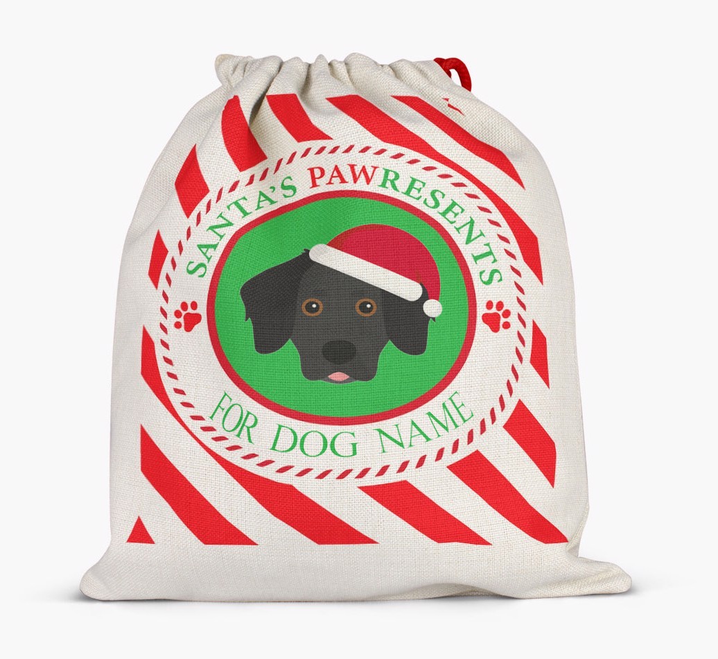 Santa Sack 'Pawresents' - Personalized for Your {breedFullName}