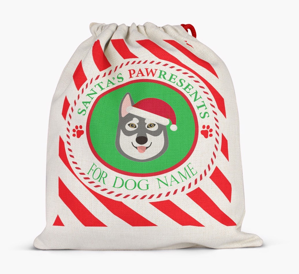 Santa Sack 'Pawresents' - Personalized for Your {breedFullName}