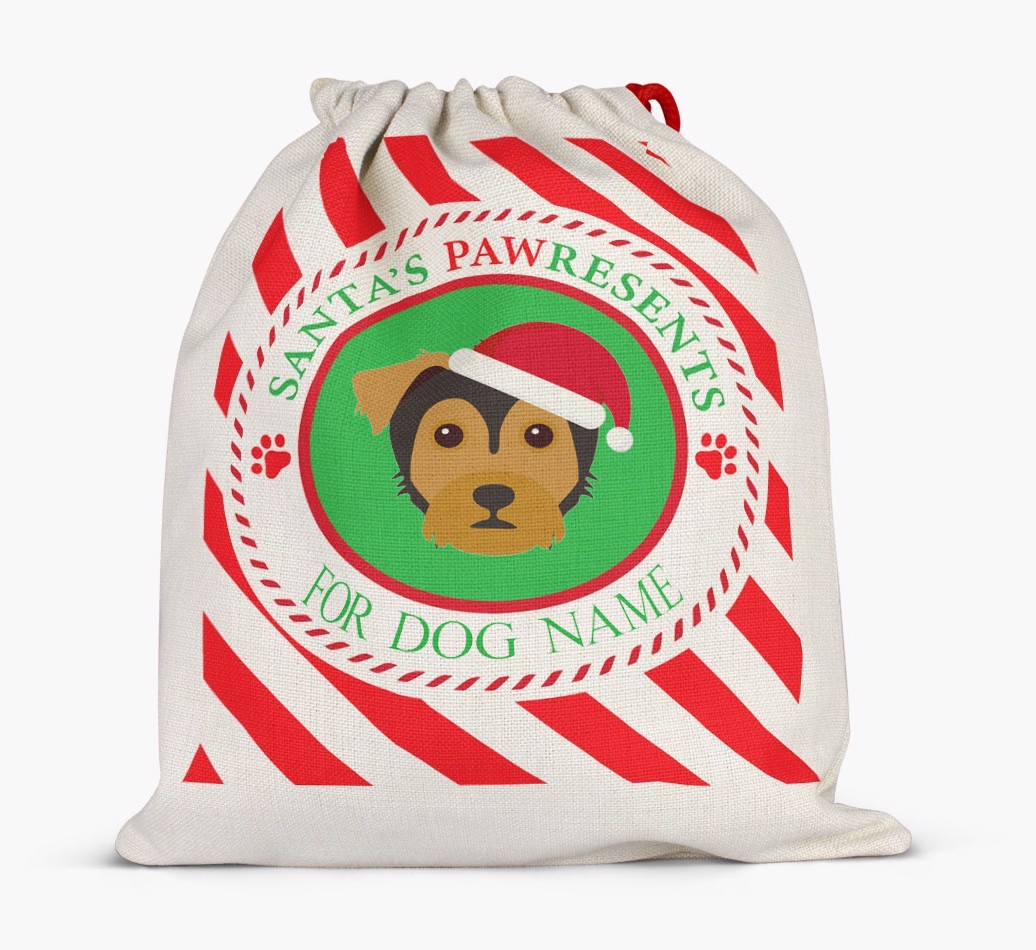 Santa Sack 'Pawresents' - Personalized for Your {breedFullName}
